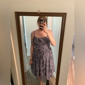 Pinup Girl Clothing purple midi dress